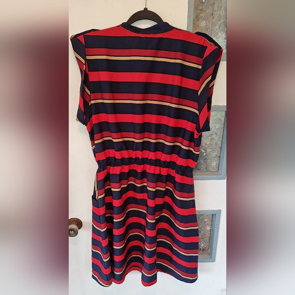 Speed Control Striped Button-Up Dress - Picture 2 of 4